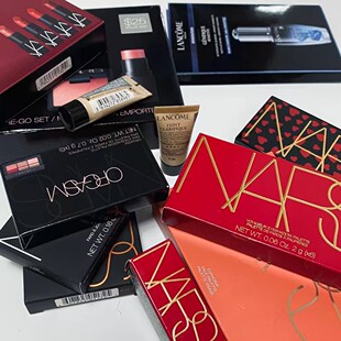 绝版限量NARS纳斯6色眼影盘腮红唇颊蜜口红高潮x清透闪蜜桃