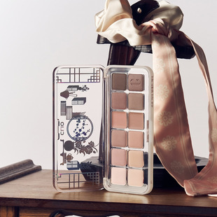 新色全哑光韩国珂莱欧Clio十二色眼影盘春夏蜜瓜01/20/21/10亚克