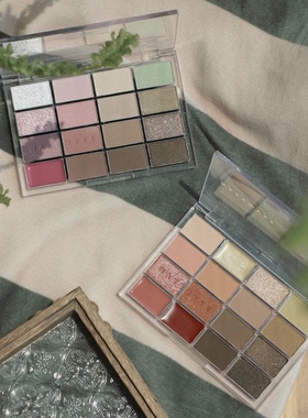 森系美女 韩国wakemake 16色眼影盘哑光珠光细腻21/22 秋冬美拉德