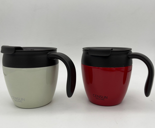 先行不锈钢保温时尚咖啡杯320mL，办公休闲水杯下午茶饮品杯