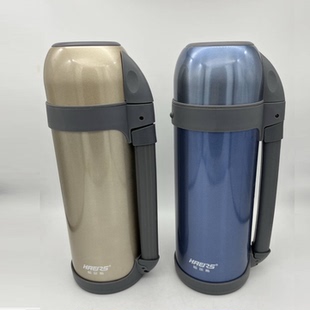 哈尔斯真空保温广口壶超大容量水壶304钢登山钓鱼户外运动大水壶