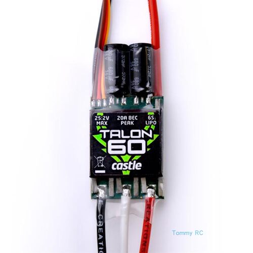 城堡 卡斯特  Castle  TALON 60A 6S 25.2V 直机 固定翼 飞机电调