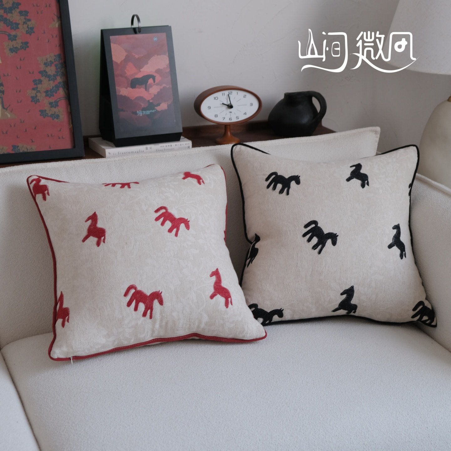 马年红色小马抱枕靠枕靠包沙发抱枕靠垫腰枕套婚庆喜庆春节软装,居家布艺,靠垫/抱枕,淘宝优惠券,粉丝福利购,淘宝优惠卷