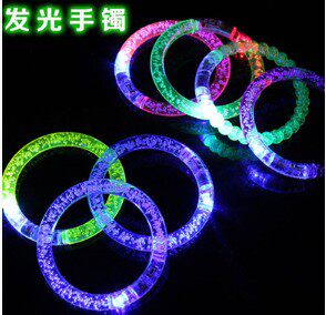 发光辫子LED光纤丝发夹闪光手环舞会酒吧迪吧闪光玩具湖北武汉