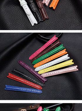 folli follie芙丽LADY BUBBLE系列凹口真皮表链 女16mm粉色12蓝色