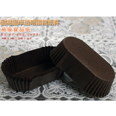 拔丝椭圆形点心油膜蛋糕纸托