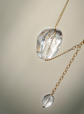 一颗冰块丨软语设计冰女随形项链