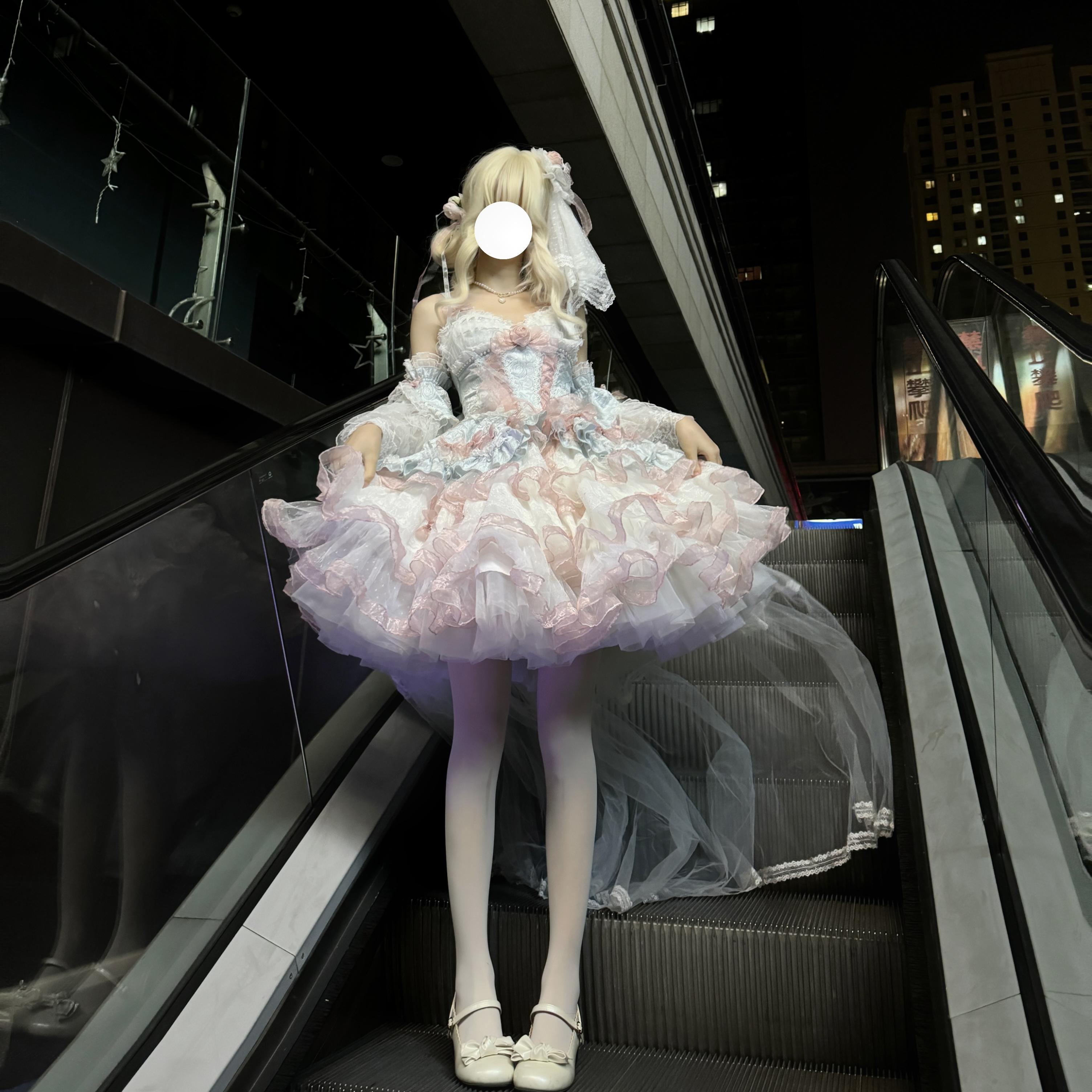 甜美优雅lolita连衣裙巧克猫蛋糕