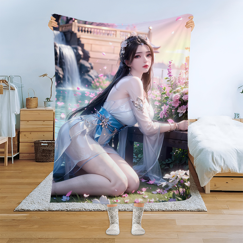 仙逆动漫李慕婉法兰绒空调毛毯