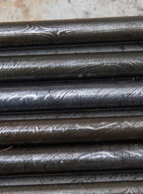 进口大马士革弹弓棒料 10mmX450mm强烈黑白对比