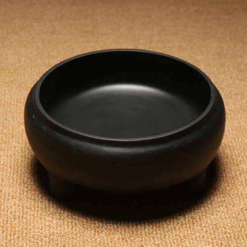 歙砚原石笔洗砚台水盂