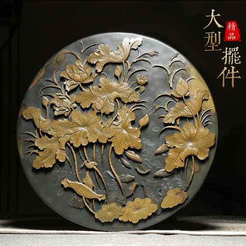 天然原石匠心手刻大型歙砚摆件