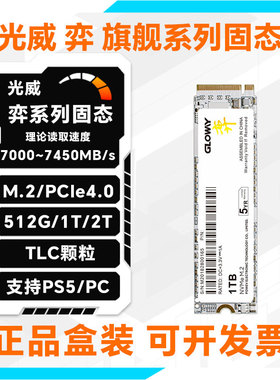光威弈系列M.2固态硬盘1TB PCIe4.0 TLC颗粒PS5游戏台式机电脑