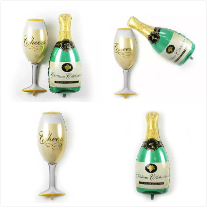 bar party summer Oktoberfest party decorate aluminum foil balloon Recommended models Large Wine Glass The wine bottle Aluminum balloonin the Festive supplies/Gift , Balloon/Floating air ball , Balloon  category - from Buy2taobao.com to provide professional Taobao agent buy service