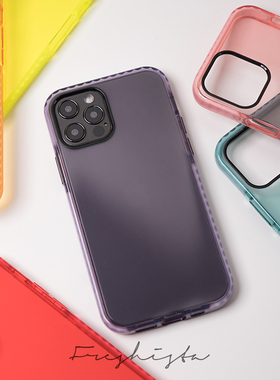 果冻壳iPhone14pro彩色半透明13MAX苹果mini手机防摔软11保护套12