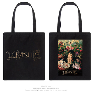 蔡依林2026演唱会PLEASURE周边帆布包包应援男女手提单肩购物袋