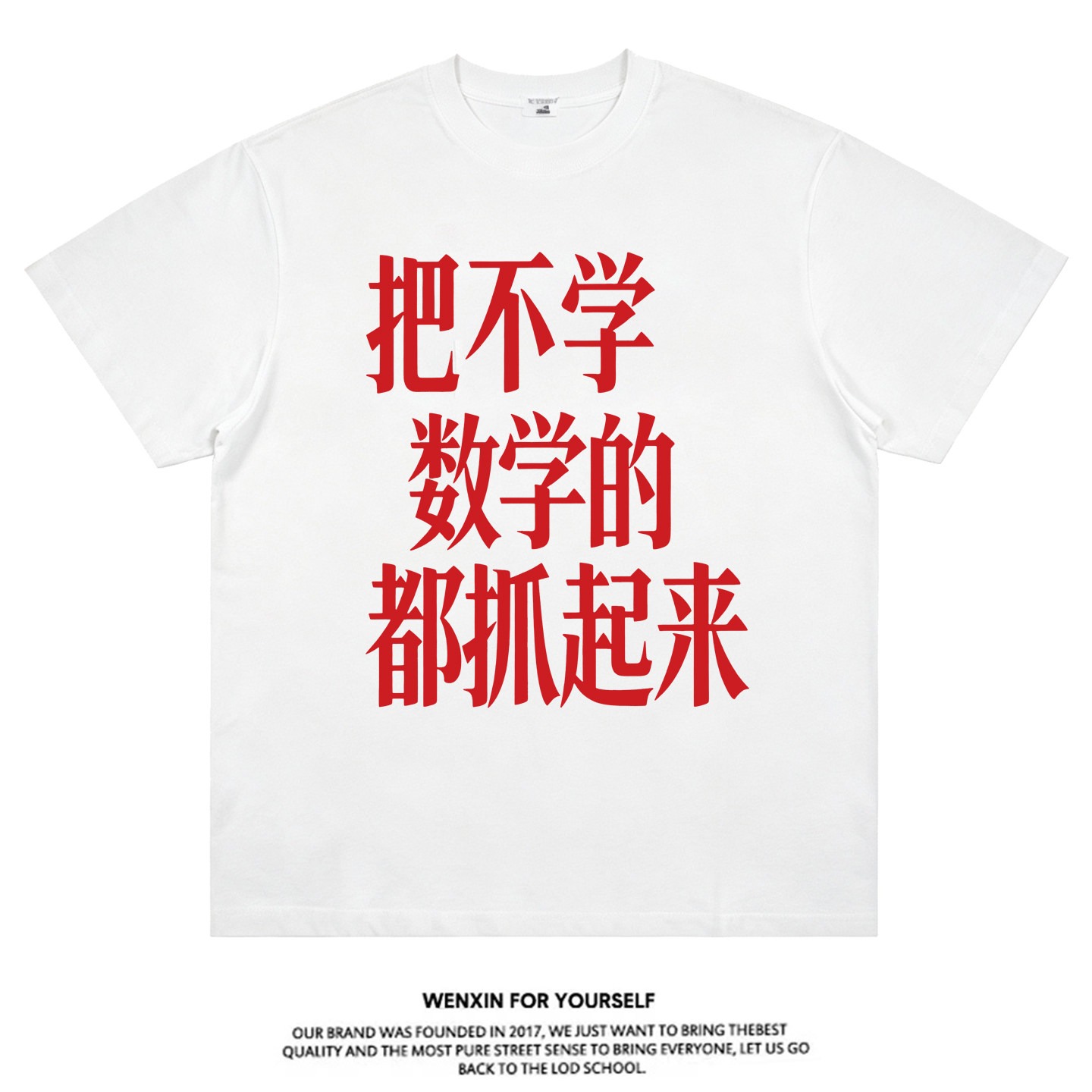 【把不学数学的都抓起来】T恤