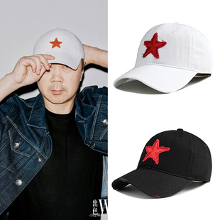 崔健演唱会继续撒点野同款 五角红星鸭舌帽子摇滚周边应援棒球遮阳