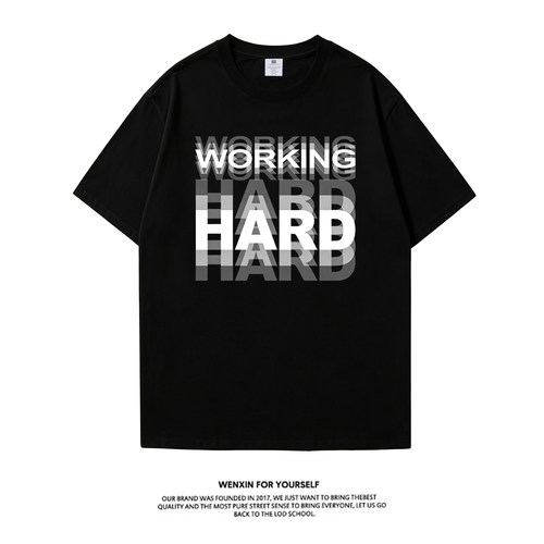 WORKINGHARD努力工作纯棉T恤
