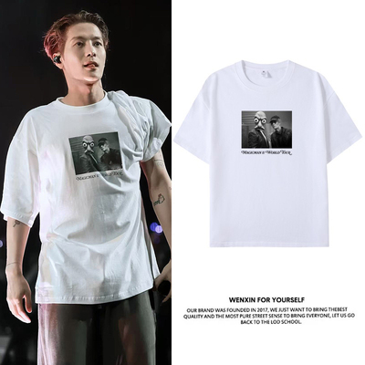 王嘉尔演唱会同款周边短袖T恤