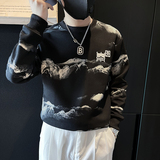 泰山印花刺绣卫衣男潮牌社会小伙高级感痞帅外套B323/WY13/P65，女装短外套，星座301C（原B323）