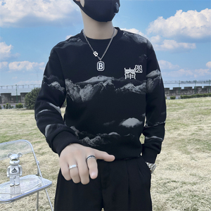 泰山印花刺绣卫衣男潮牌社会小伙高级感痞帅外套B323/WY13A/P65图片