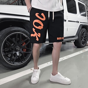社会小伙休闲短裤男运动字母印花抖音直播B323/DK06/P45图片