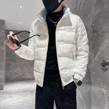 立领羽绒服男修身社会小伙立体字母印花B323-YR01-P128控168，男装羽绒服，星座301C（原B323）
