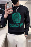 两面穿毛衣男潮牌高级感超好看圆领加厚秋款款流行两色M21-P78，男装针织衫/毛衣，星座301C（原B323）