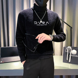 社会小伙毛衣男潮牌2023新款高领毛绒高级感打底衫M30-特P58控79，男装针织衫/毛衣，星座301C（原B323）