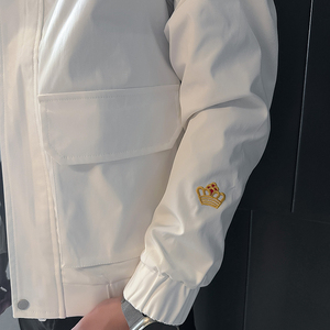 春秋款刺绣外套男高级感社会小伙立领网红夹克B323-JK03-P88图片
