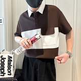 B323-PL21-P55控75短袖男Polo衫社会小伙店主风夏季新款高级感，男装Polo衫，星座301C（原B323）