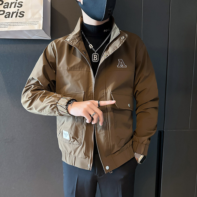 秋季男士工装外套夹克社会小伙立领潮流高级感B323-JK04-P98图片