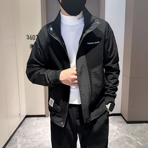 抖音夹克男潮流立领修身社会小伙高级感外套B323-JK06-P98图片