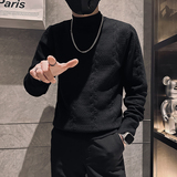 高品质纯色提花毛衣男高级感社会小伙针织衫B323-M47A-P78控108，男装针织衫/毛衣，星座301C（原B323）