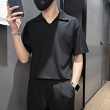 男士短袖T恤韩版潮流翻领polo衫社会小伙店主风B323-DT41-P48控68，男装Polo衫，星座301C（原B323）
