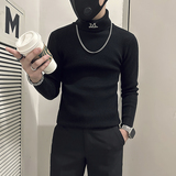 高领毛衣男紧身潮流百搭社会小伙打底衫B323-M54-特P38控58，男装T恤，星座301C（原B323）