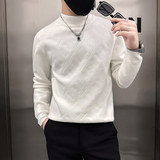 高支高密抖音社会小伙毛衣男肌理感提花针织衫B323-M37-P78控108，男装针织衫/毛衣，星座301C（原B323）