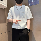 B323-DT70-P48控68社会小伙短袖T恤男店主风潮流百搭半袖衣服，男装T恤，星座301C（原B323）