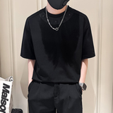 男士白色短袖夏季潮牌重磅T恤社会小伙店主风B323-DT56-P55，男装T恤，星座301C（原B323）