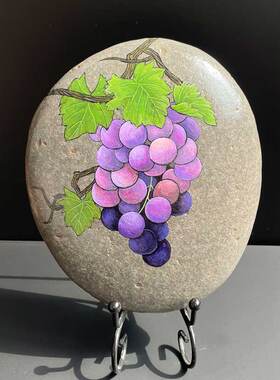 石材摆件中式书房手绘家居饰品