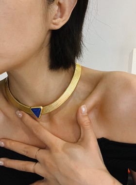 百搭项圈ins镀金欧美简约