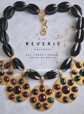 其他镀金琉璃女项链铜镀金彩色