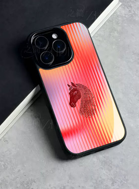 苹果17promax指纹马头玻璃手机壳马年新年祝福有钱适用苹果华为MATE80PROMAXVIVOX300PROFINDX8至尊IQOOZ10TU