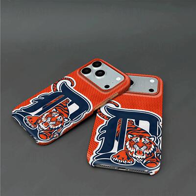 底特律老虎标硬壳磨砂磁吸手机壳适用苹果iphone17promax华为小米14proVIVOX200S荣耀MAGIC7PRO荣耀MAGIC8PRO