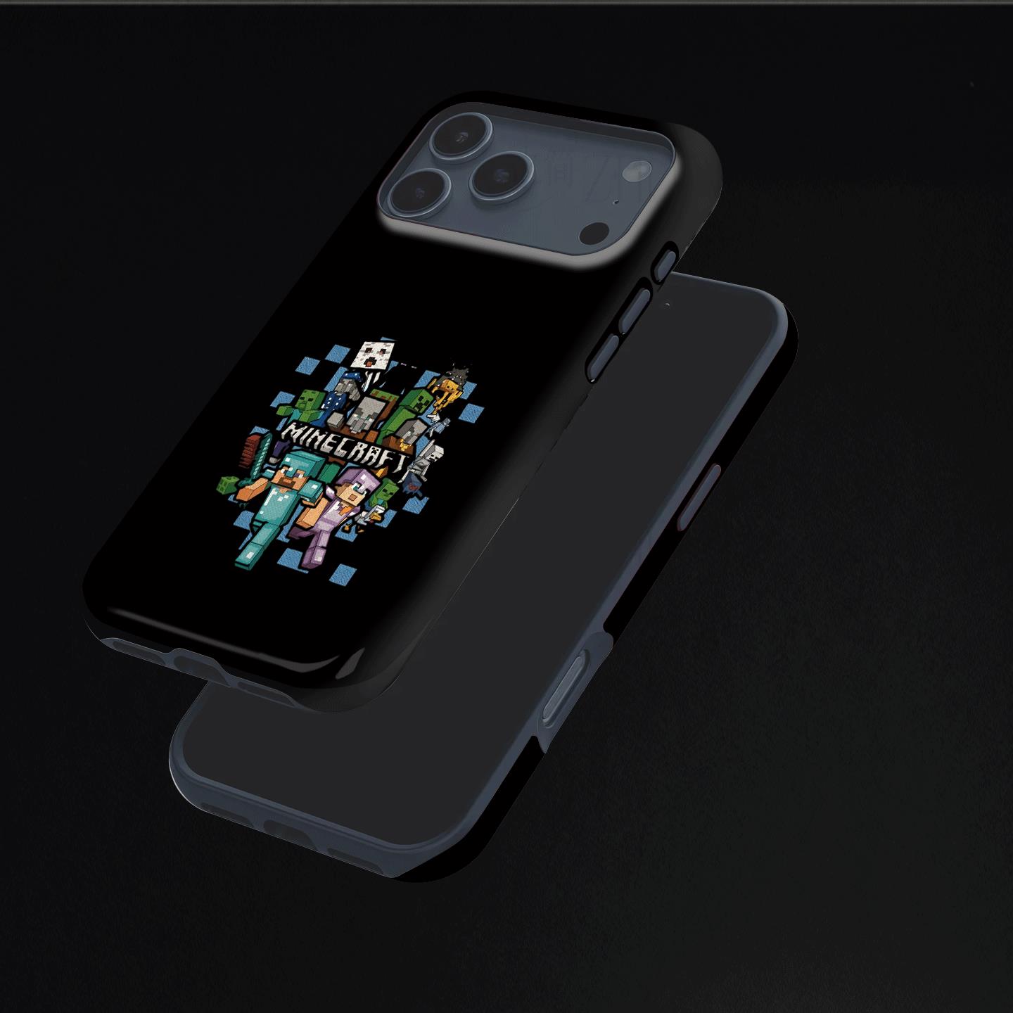 我的世界角色硬壳磨砂磁吸手机壳适用苹果iphone17promax华为小米14pro荣耀400PROP80ULTRAVIVOX300PRO