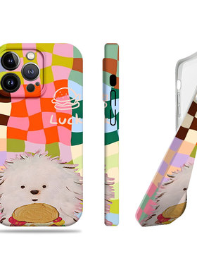 苹果17promax狗狗薯条汉堡菲林情侣手机壳适用苹果华为VIVOY78PLUS红米NOTE14PROPLUS红米TURBO4PRO荣耀GTPRO