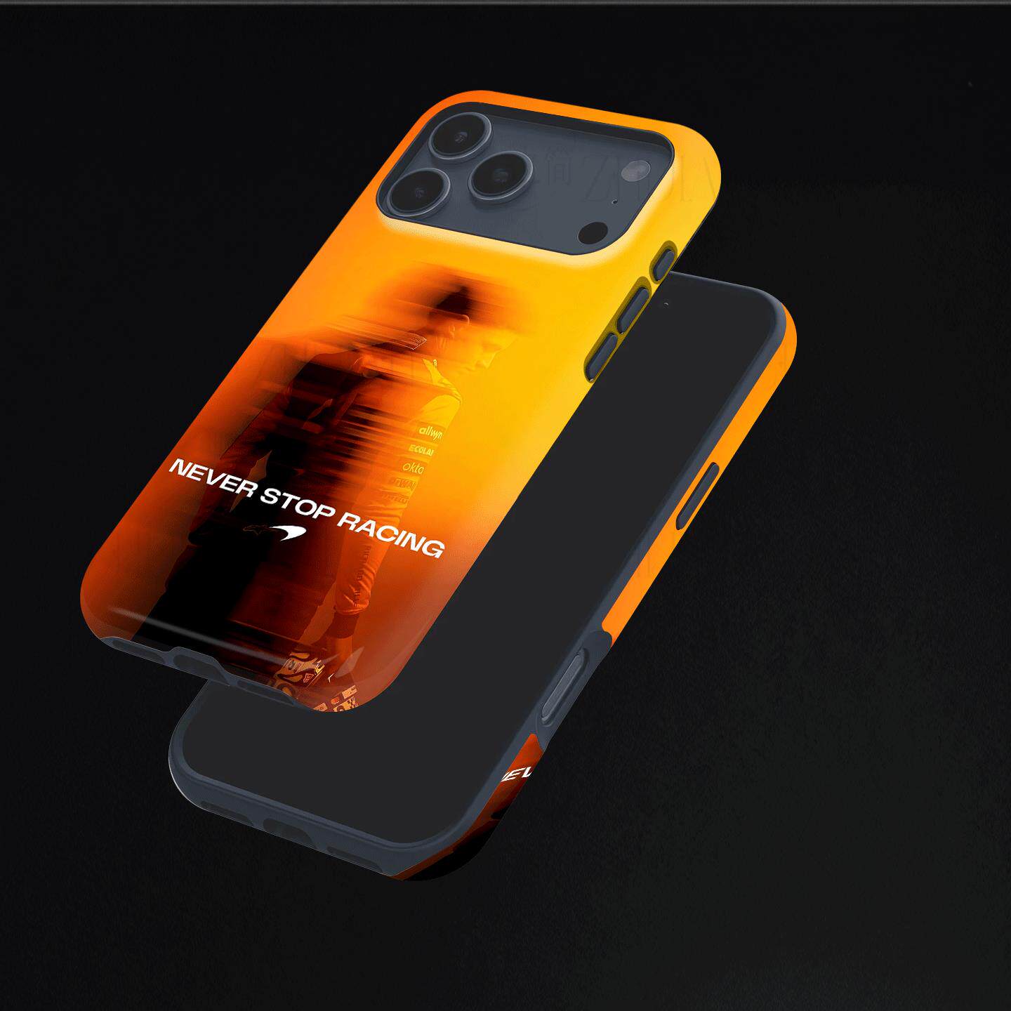 迈凯伦赛车手硬壳磨砂磁吸手机壳适用苹果iphone17promax华为三星S25PLUS小米17PROMAXP70PROFINDX8PRO