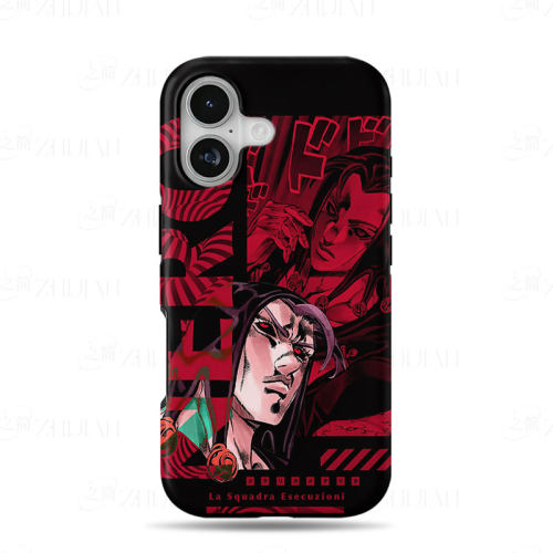红黑JOJO磨砂磁吸手机壳大孔亮面硬壳适用苹果iphone18promax华为PURAXVIEW荣耀MAGIC5PRO华为PURA90PROMAX