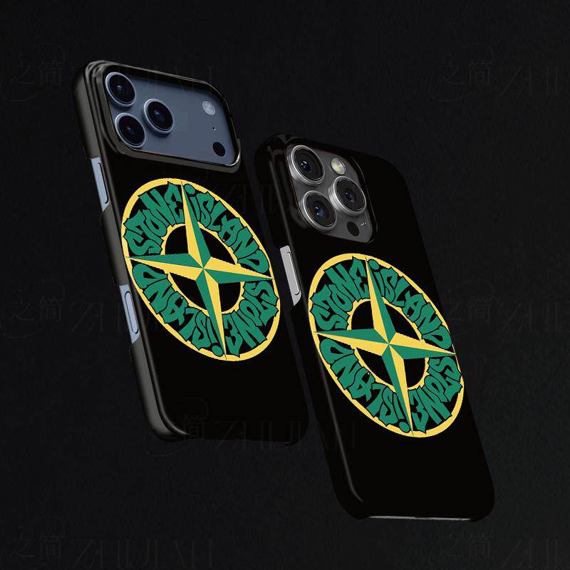 石头岛罗盘标磨砂磁吸手机壳大孔亮面硬壳适用苹果iphone18promax华为PURAXVIEW1加12小米14ULTRA